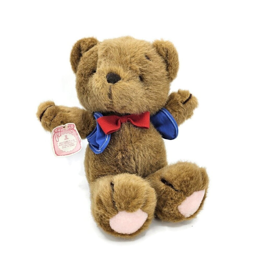 VTG 80s Sanrio Tippy the Bear 14" Plush with Tags Hello Kitty Friend Rare